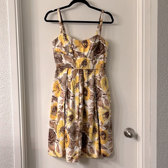 Maggy London Yellow Rose Dress - Picture 1 of 7